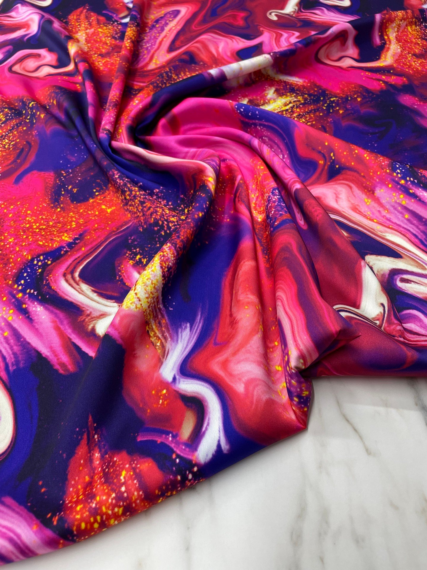 Hipnosis Desen Elbiselik Gömleklik Tivil Saten Kumaş