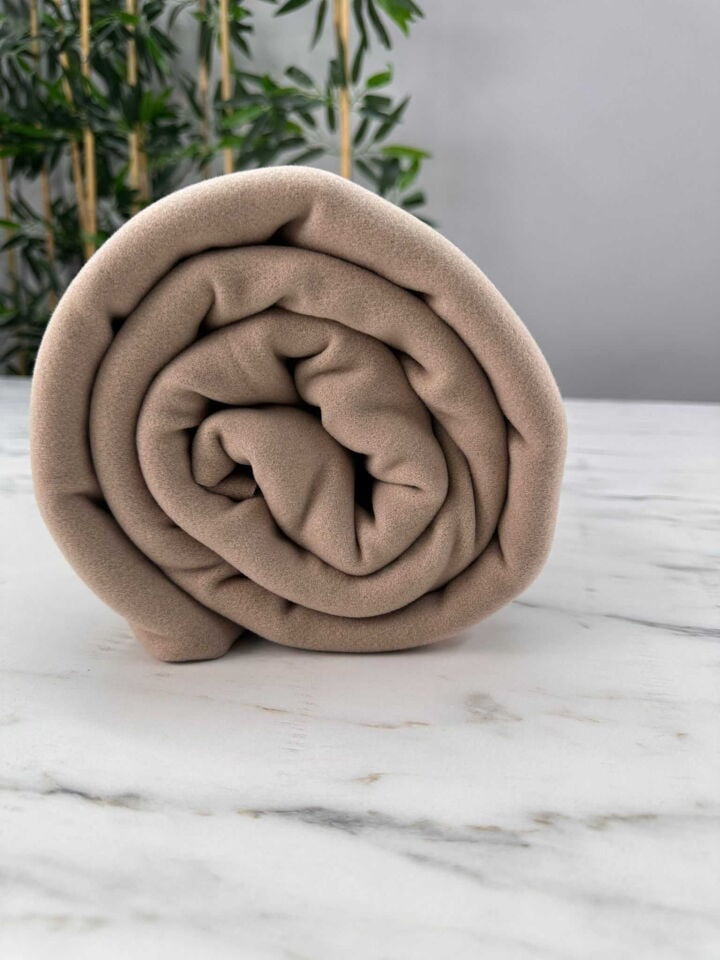 Vizon Renk Kaşe Kumaş Ceket kap Yelek Etek