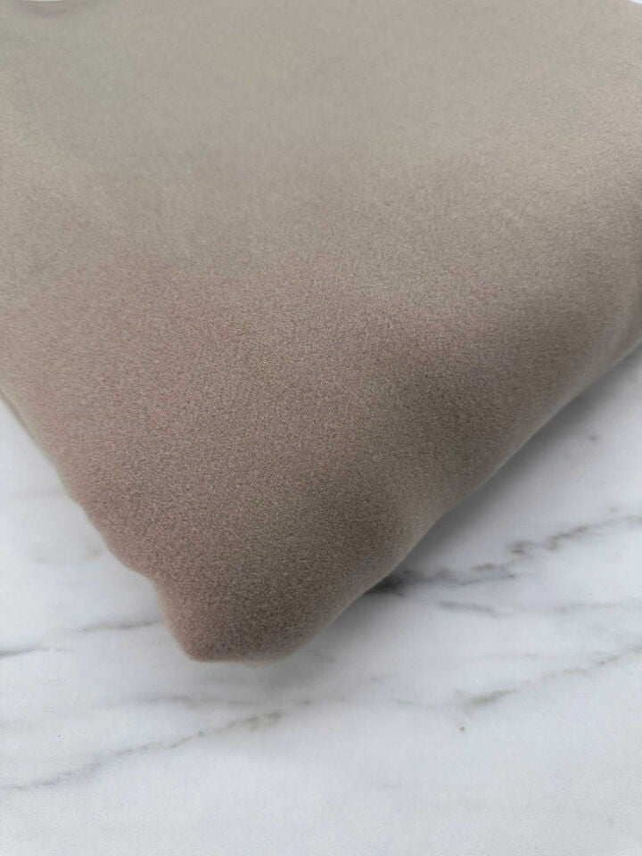 Vizon Renk Kaşe Kumaş Ceket kap Yelek Etek