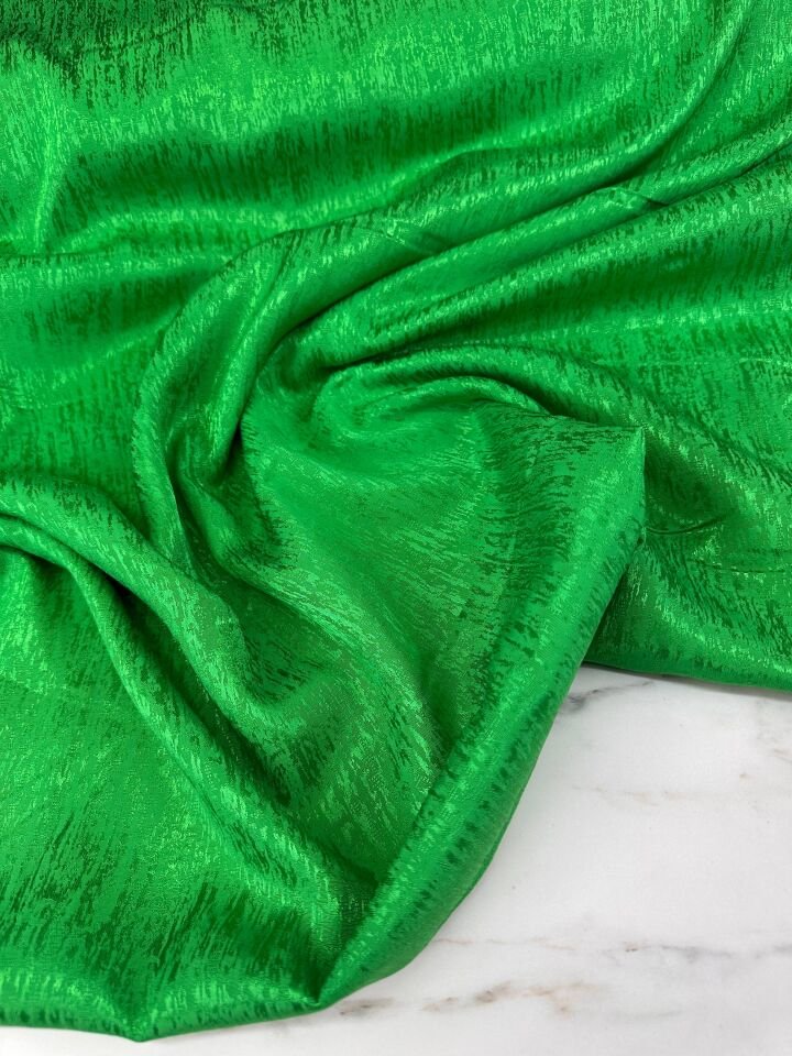 Yeşil Renk Kilim Dokuma Elniselik Şalvarlık Javenes Kumaş