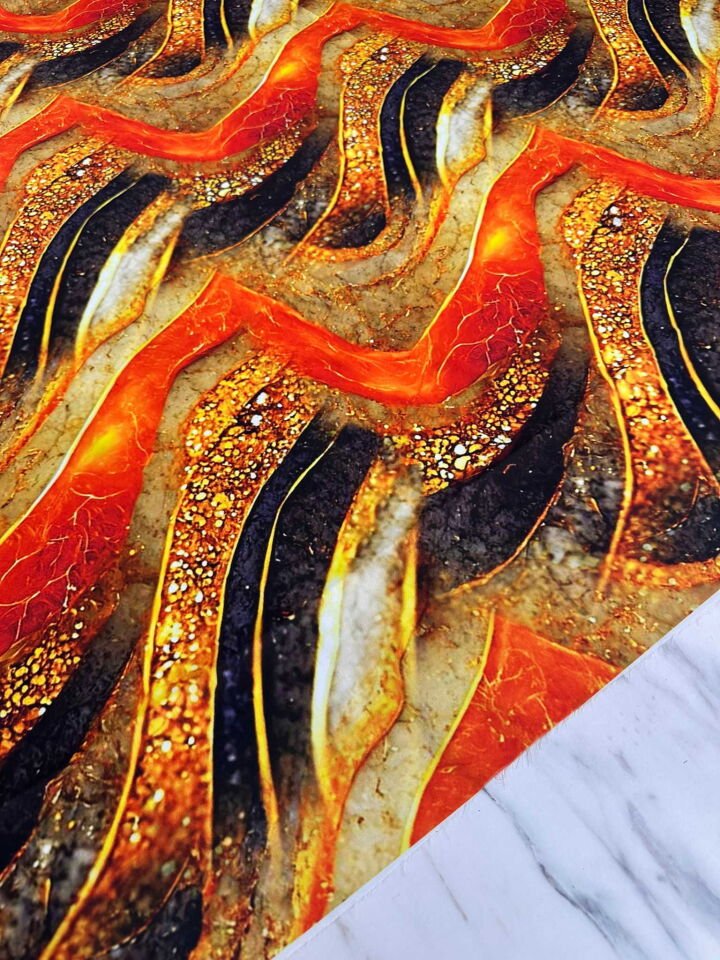 Pırlanta Desen İpek Saten Kumaş Elbise Etek Gömlek Şalvar