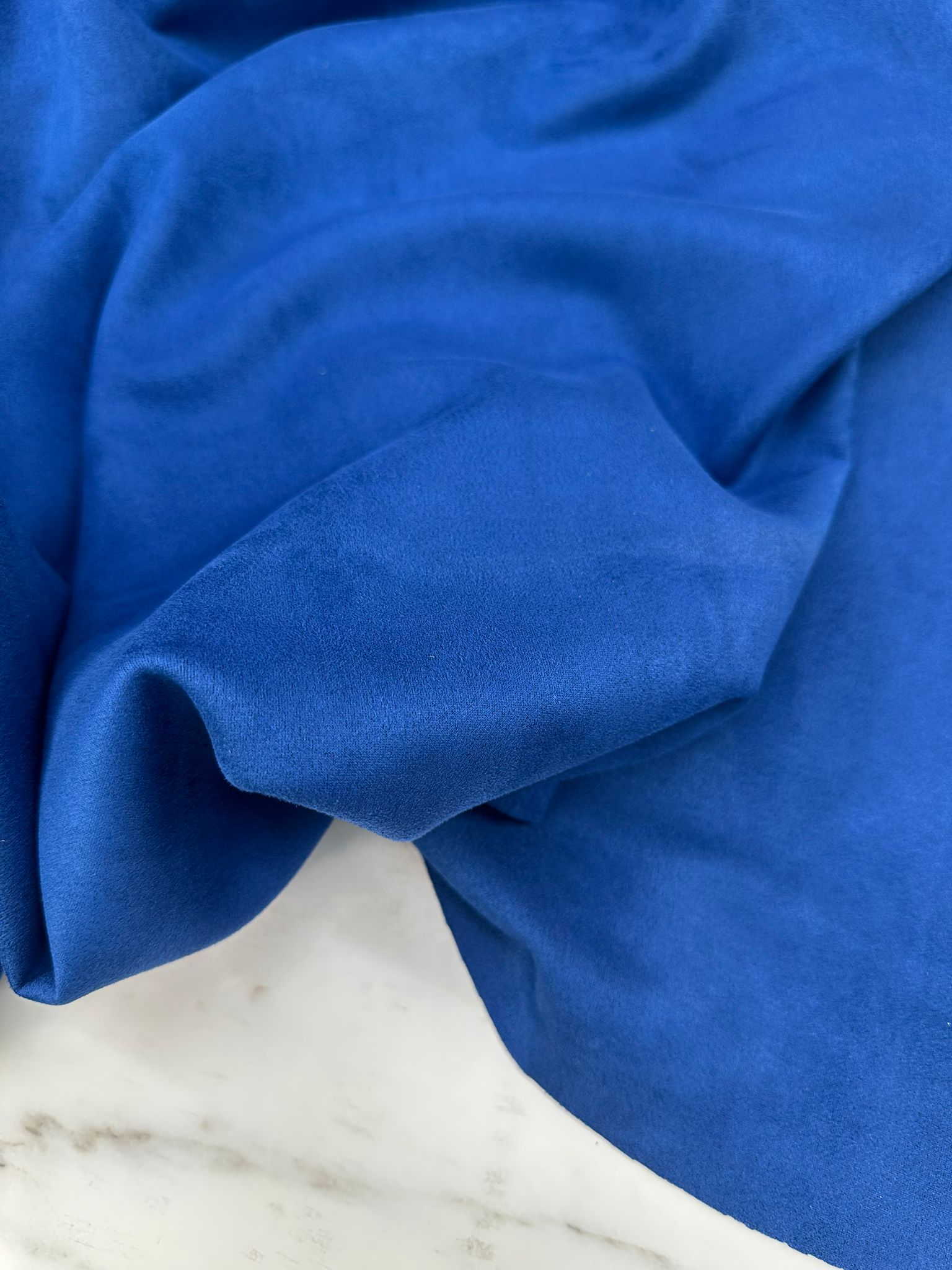 Mavi Sukuba Süet Etek Ceket Elbise Kap