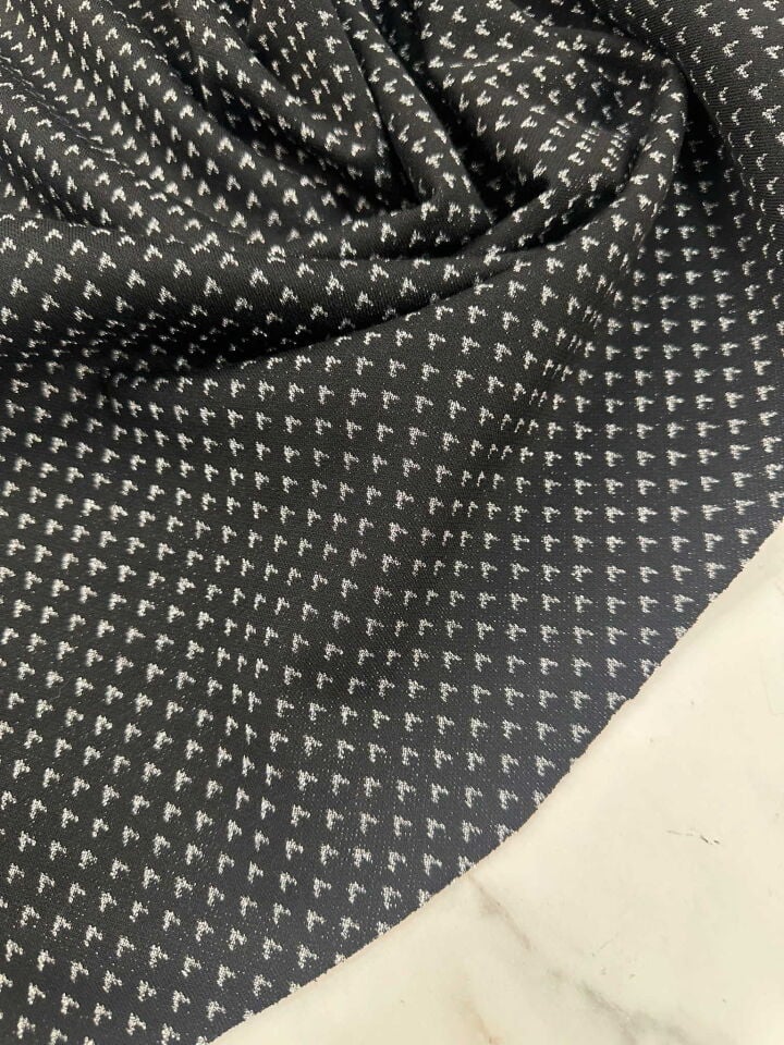 Fantazi Sim İşleme Çelikli Penye Elbise Etek Hırka