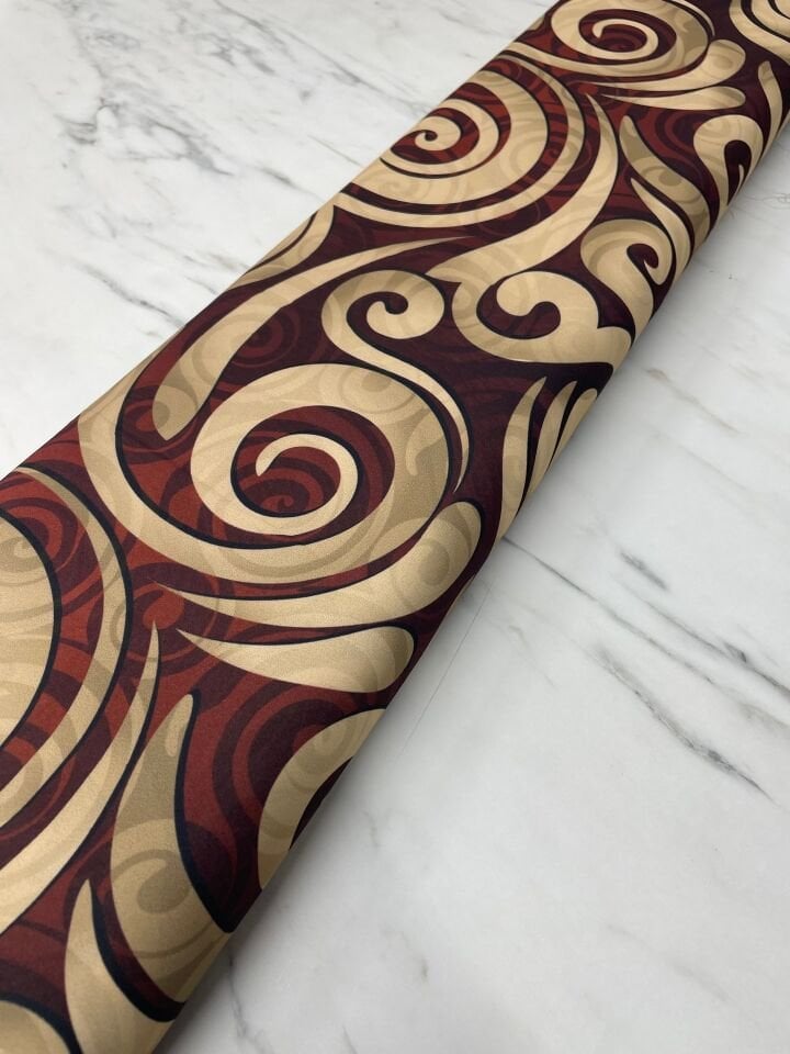 Sarmal Rüzgar Desen Elbiselik Gömleklik Krep Kumaş