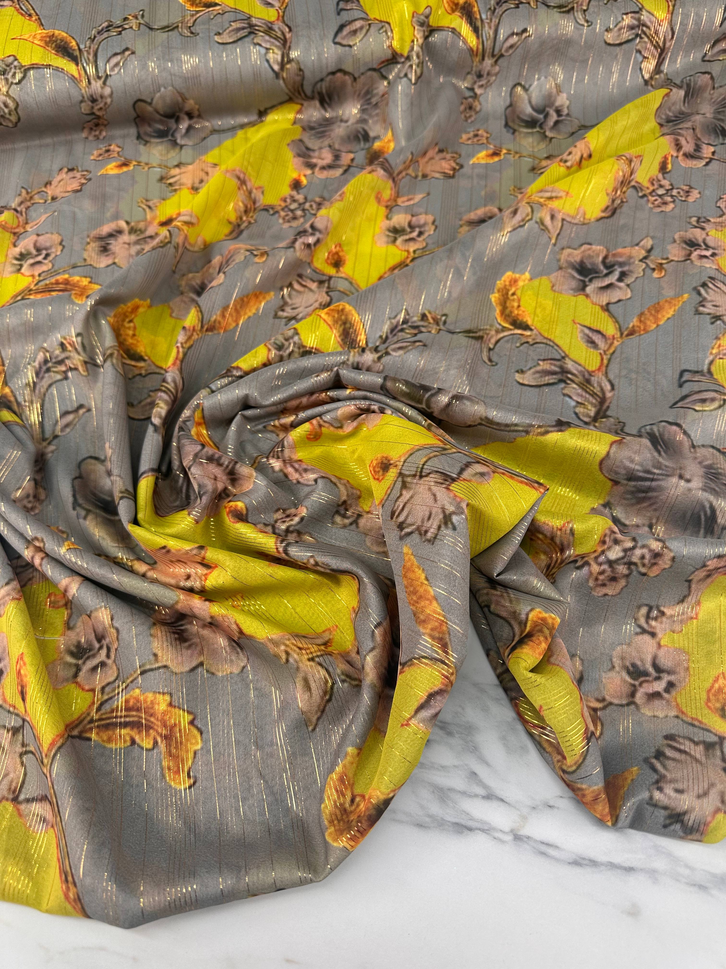 Lima Desen Elbiselik Gömleklik Abayalık Simli Şifon