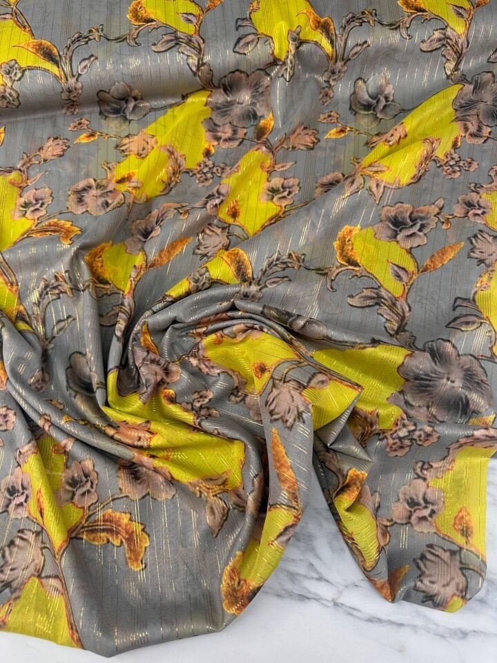 Lima Desen Elbiselik Gömleklik Abayalık Simli Şifon