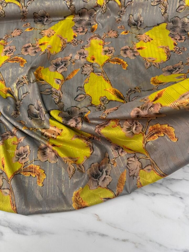 Lima Desen Elbiselik Gömleklik Abayalık Simli Şifon