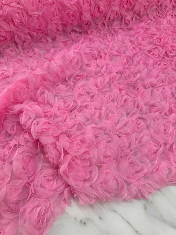 Şeker Pempe 3 D Güllü Kumaş Elbise Etek Ceket