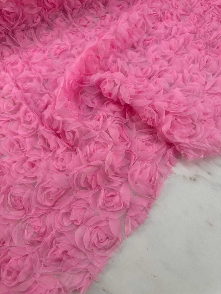 Şeker Pempe 3 D Güllü Kumaş Elbise Etek Ceket