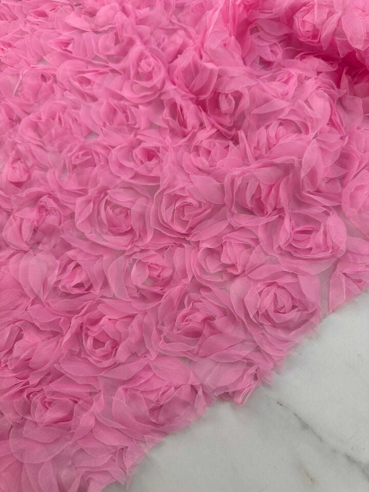 Şeker Pempe 3 D Güllü Kumaş Elbise Etek Ceket