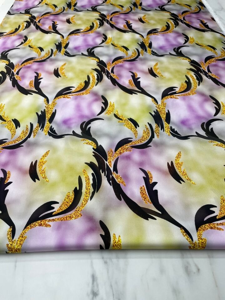 Milano Desen Elbiselik Gömleklik Tivil Saten Kumaş