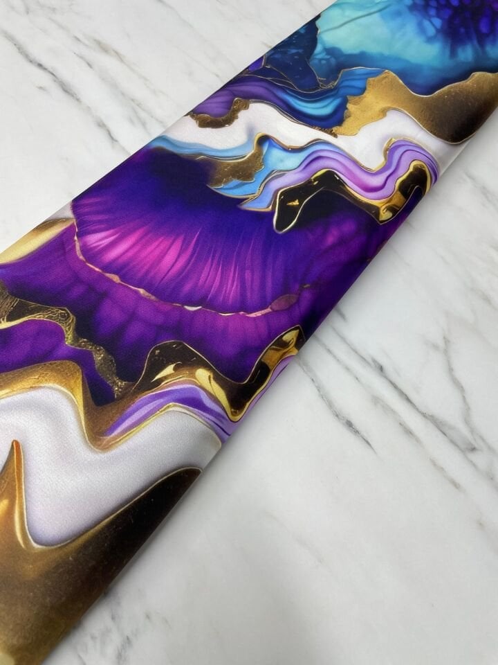 Viyane Desen Elbiselik Gömleklik Tivil Saten Kumaş