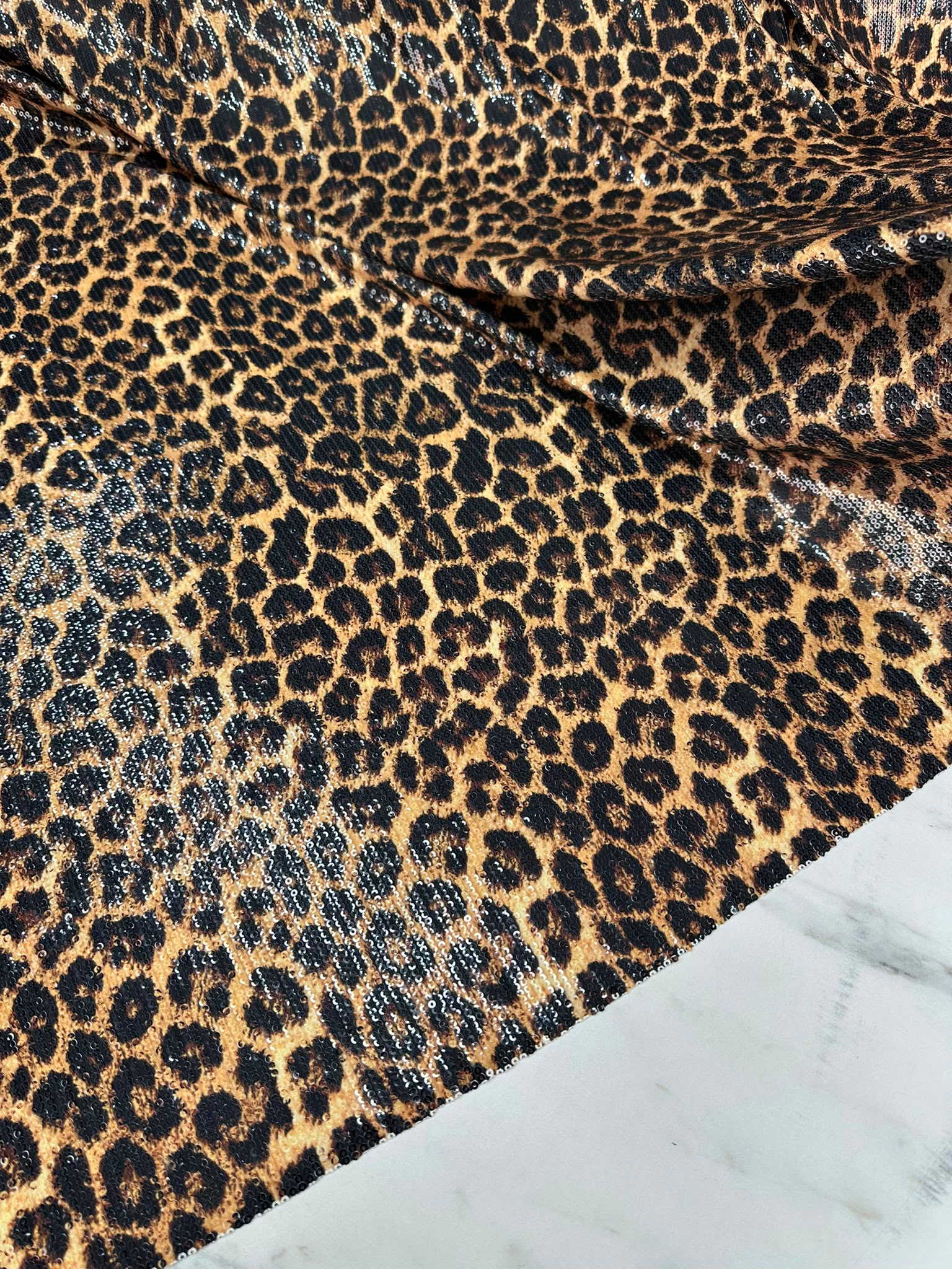 3 milim Leopar Payet Kumaş