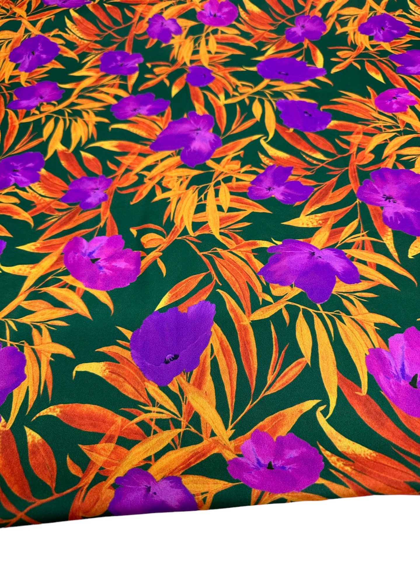 Çuha Çiçeği Desen Elbiselik Gömleklik Krep Kumaş