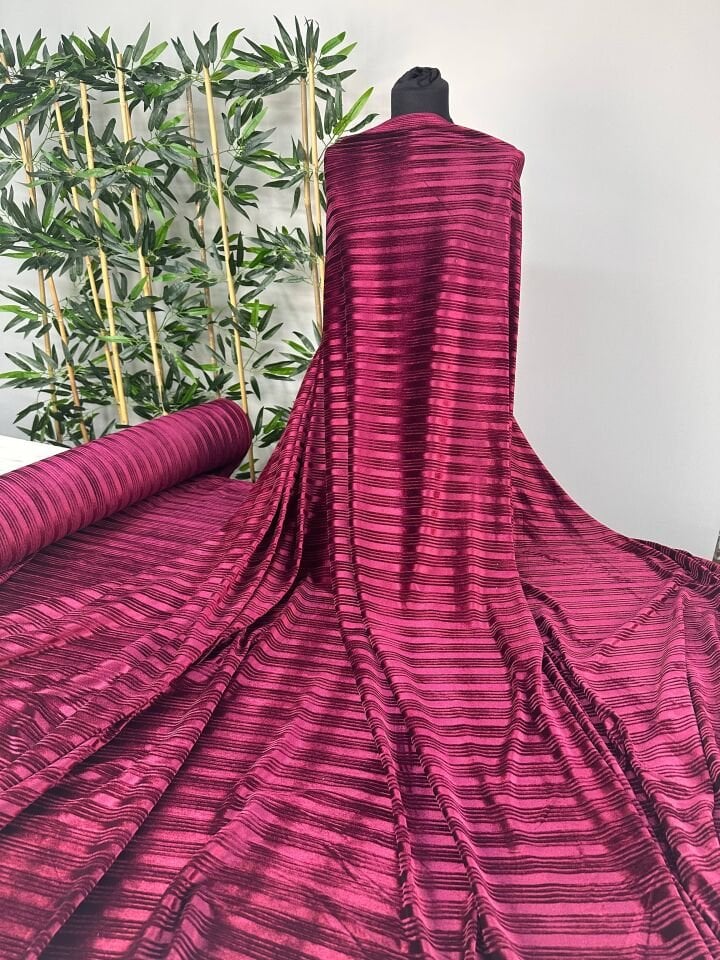 Bordo İşlem İpek kadife Elbise Etek Pantolon Şalvar