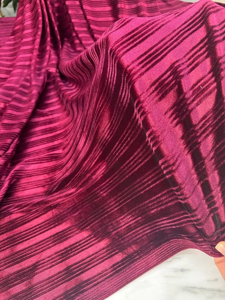 Bordo İşlem İpek kadife Elbise Etek Pantolon Şalvar