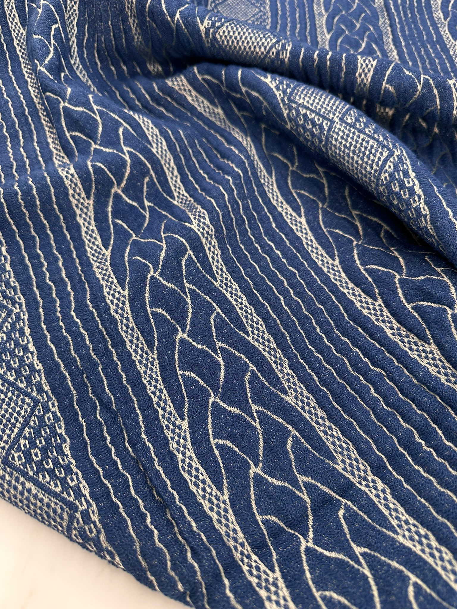 Kazak Örme Brokar Kumaş Elbise Etek Ceket