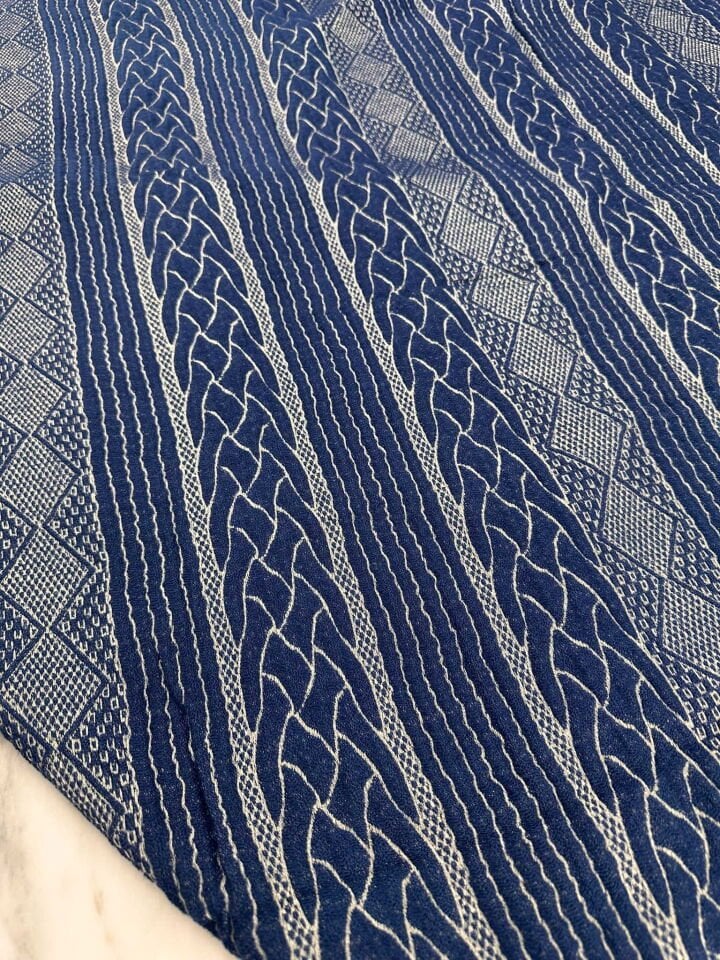 Kazak Örme Brokar Kumaş Elbise Etek Ceket