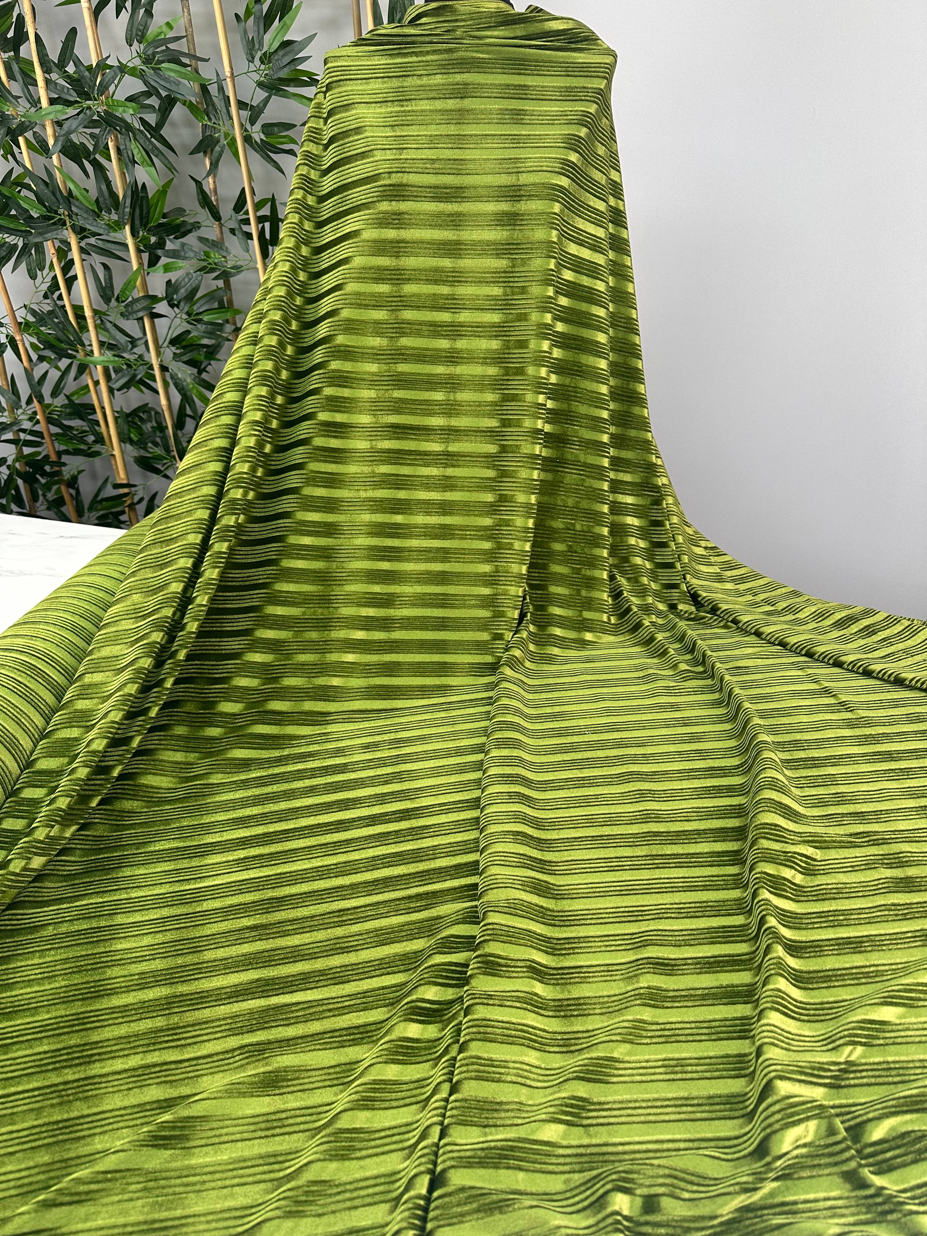 Yag Yeşili Yakma İpek Kadife Elbise Etek Pantolon Şalvar