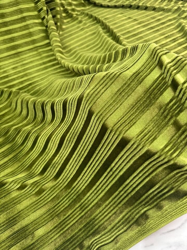 Yag Yeşili Yakma İpek Kadife Elbise Etek Pantolon Şalvar