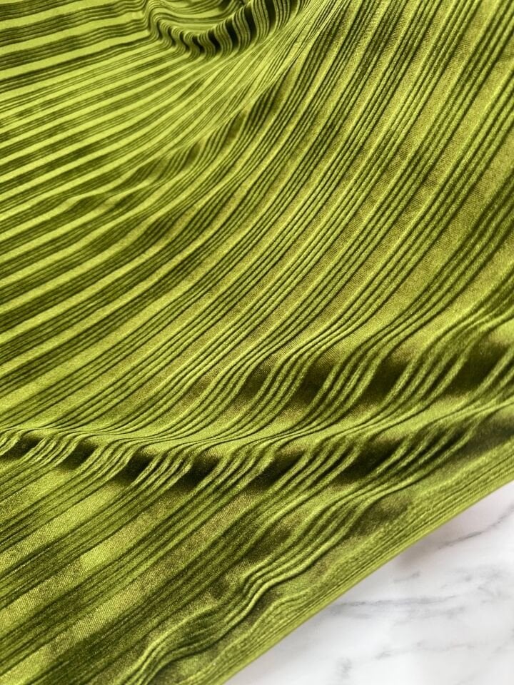 Yag Yeşili Yakma İpek Kadife Elbise Etek Pantolon Şalvar