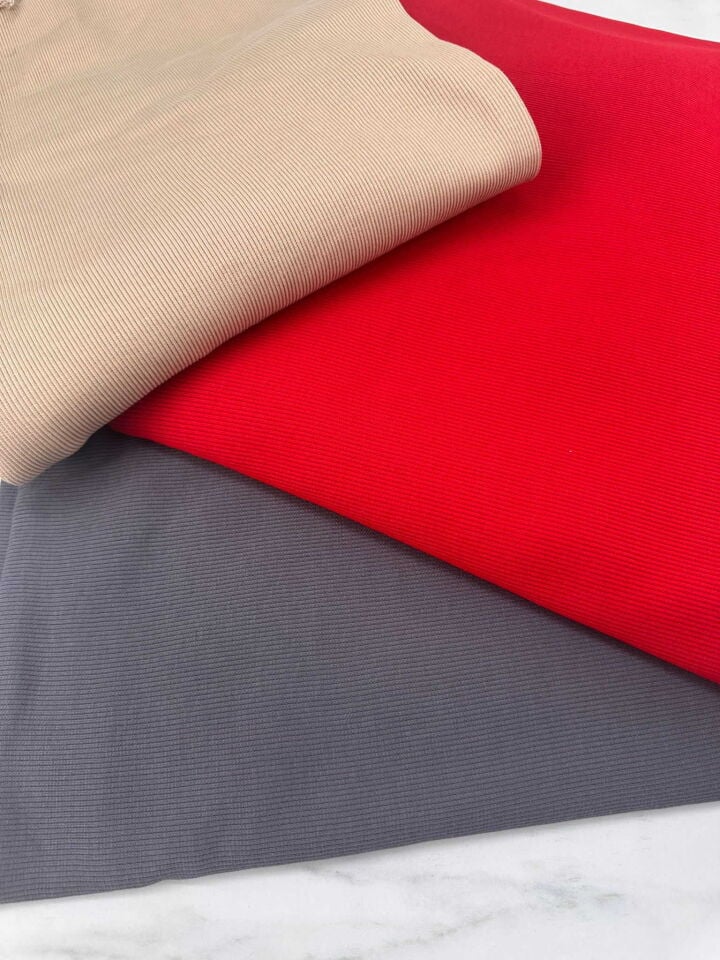 İnce Fitilli Kaşkorce Etek Elbise Tayt Swit