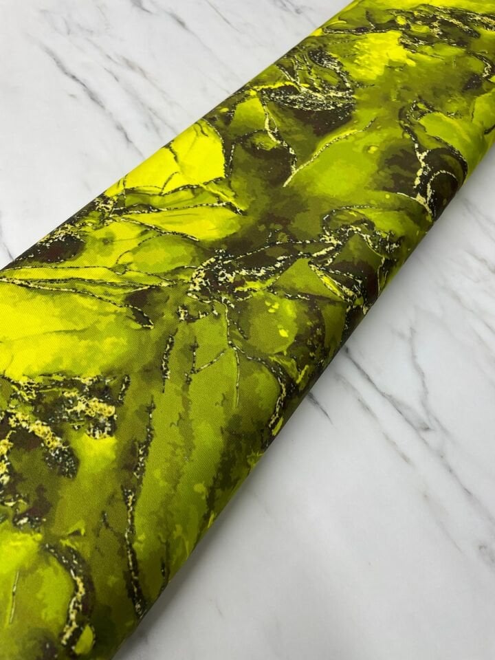 Mermer Desen Elbiselik Gömleklik Tivil Saten Kumaş