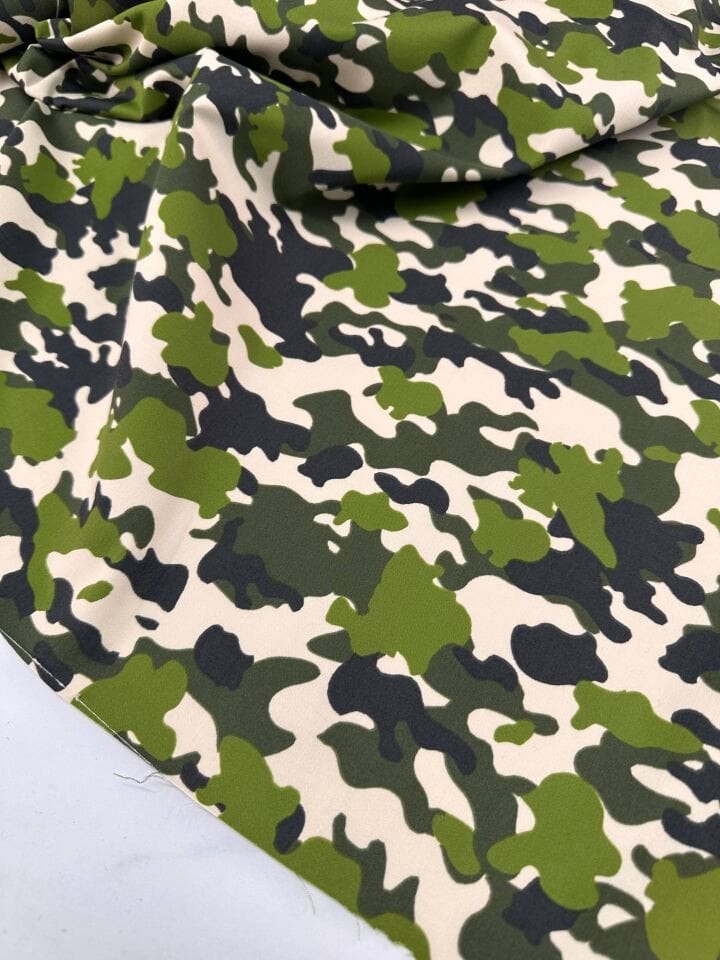 Kamuflaj Desen Likralı Etek Elbise Pantolon Ceket