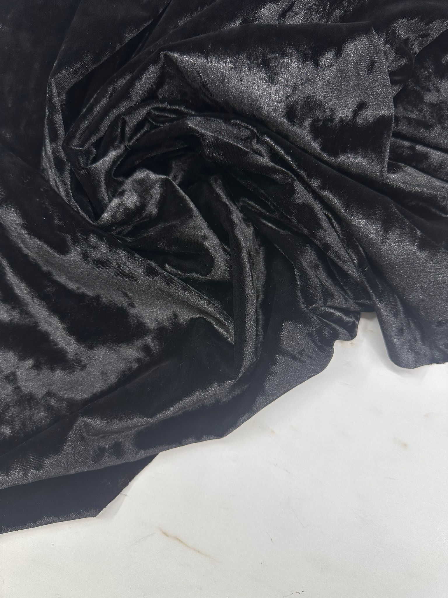 Siyah janjan İpek Kadife Etek Elbise Bluz Şalvar