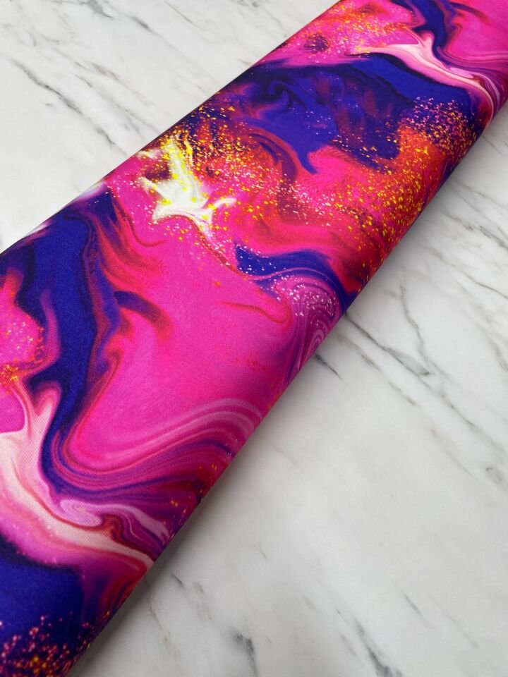 Hipnoz Desen Elbiselik Gömleklik Tivil Saten Kumaş