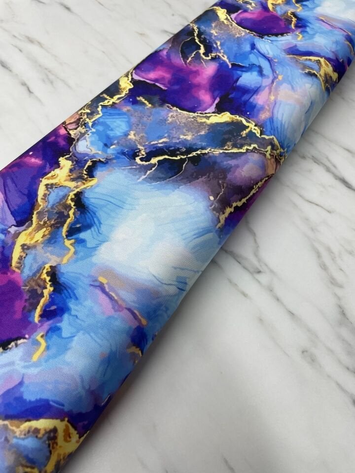 Mermer Desen Elbiselik Gömleklik Tivil Saten Kumaş