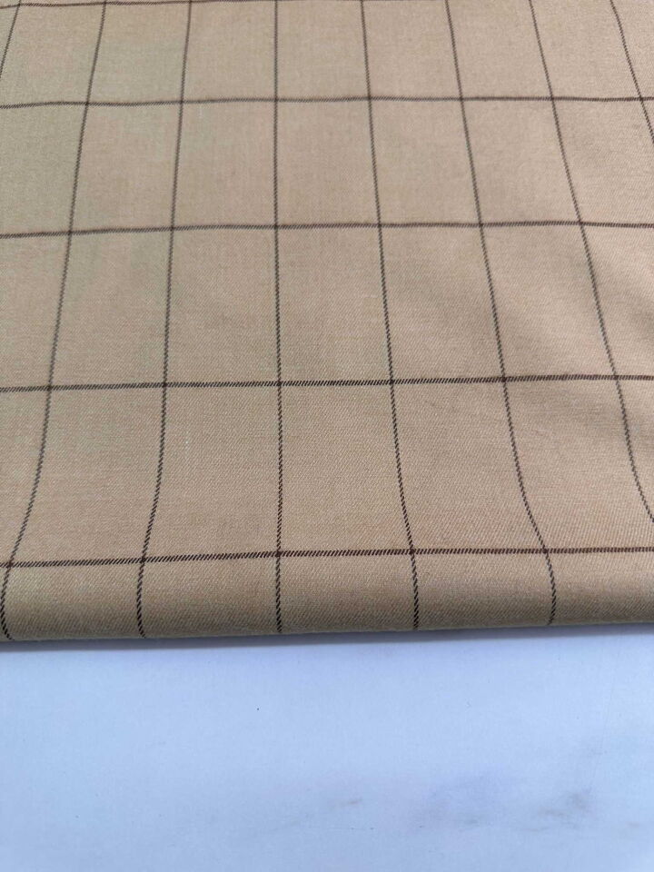 Ekose Desen Likralı Poliviskon Etek Ceket Elbise Pantolon