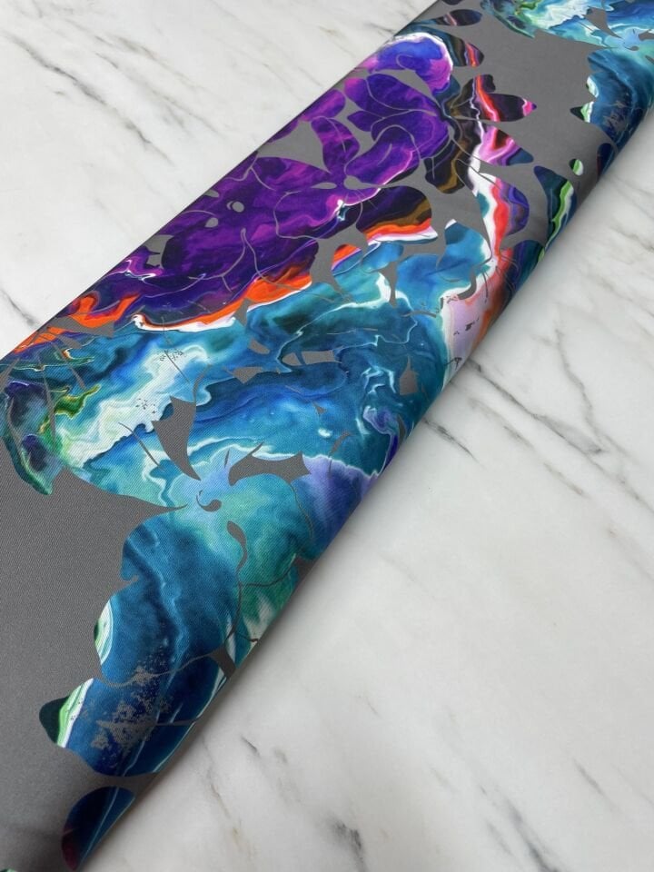 Mannoka Desen Elbiselik Gömleklik Tivil Saten Kumaş