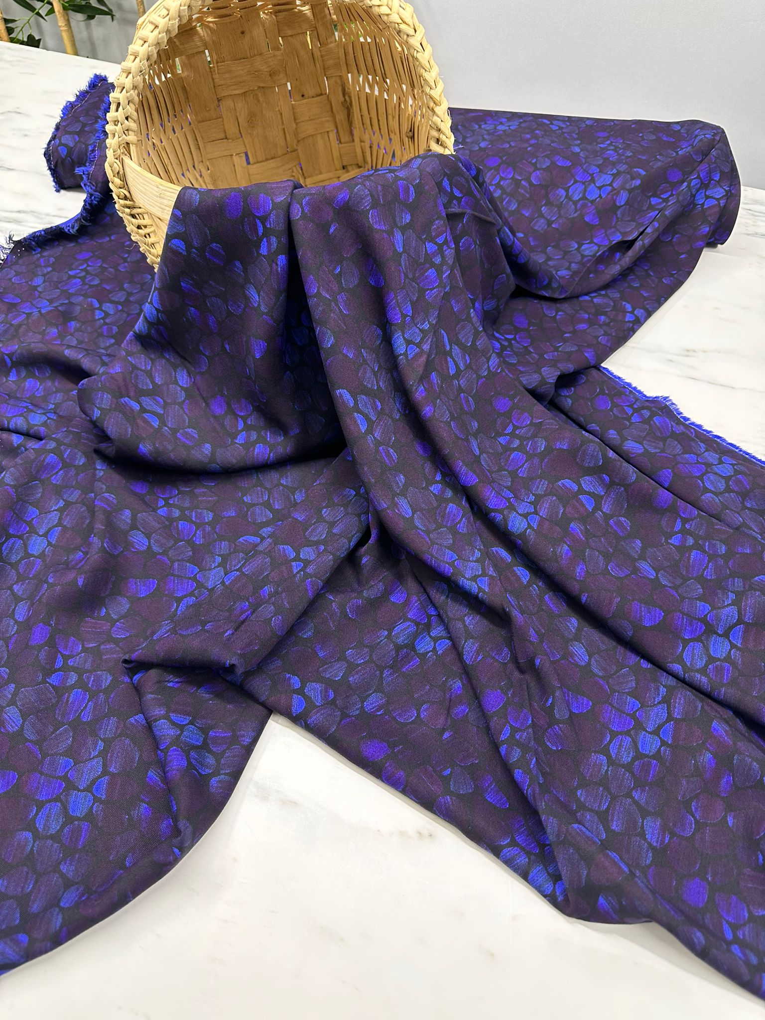 Taş Desen Belmando Viskon Elbise Etek Şalvar