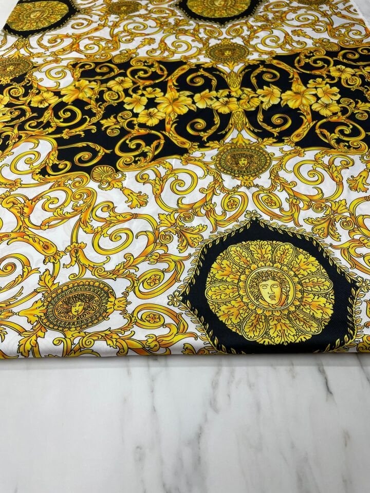 Verona Desen Elbiselik Gömleklik Tivil Saten Kumaş