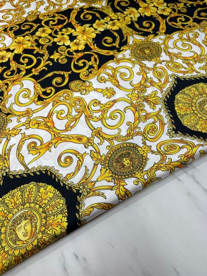 Verona Desen Elbiselik Gömleklik Tivil Saten Kumaş