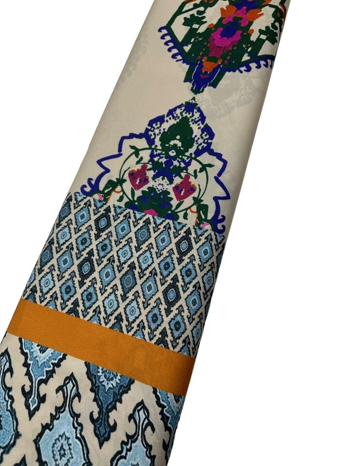 İkatlı Desen Elbiselik Gömleklik Krep Kumaş