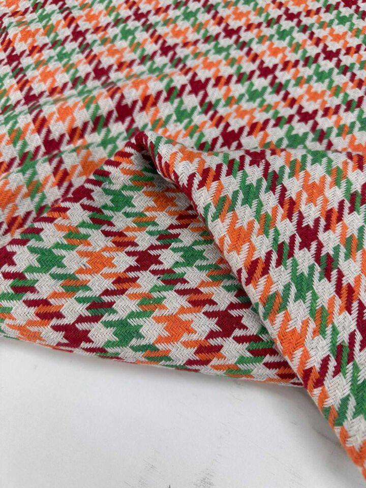 Kışlık Kaz Ayagı Desen Şanel Kumaş Elbise Etek Ceket Yelek