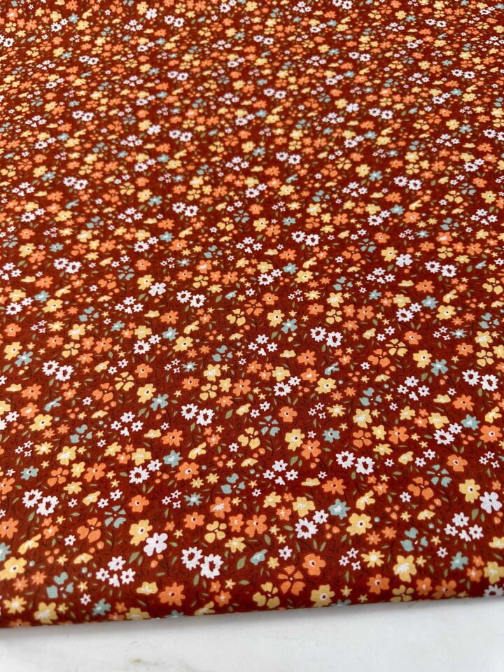 Küçük Desenli Poplin Empirme En 1,70