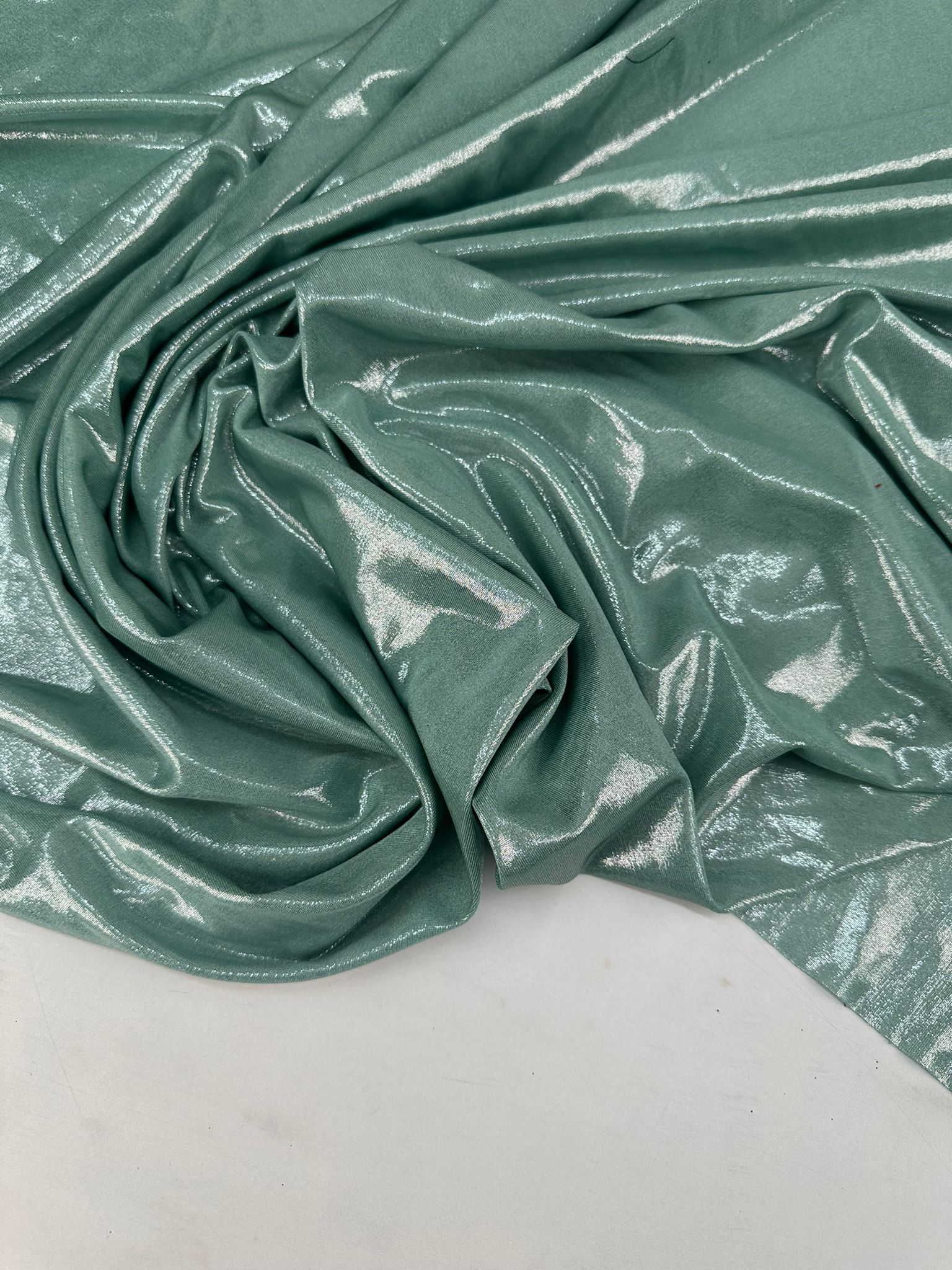 Mint Yeşili Lame Kumaş