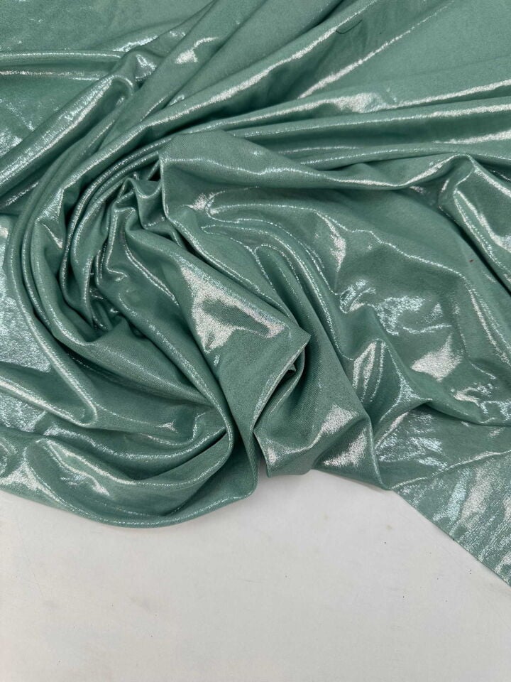 Mint Yeşili Lame Kumaş