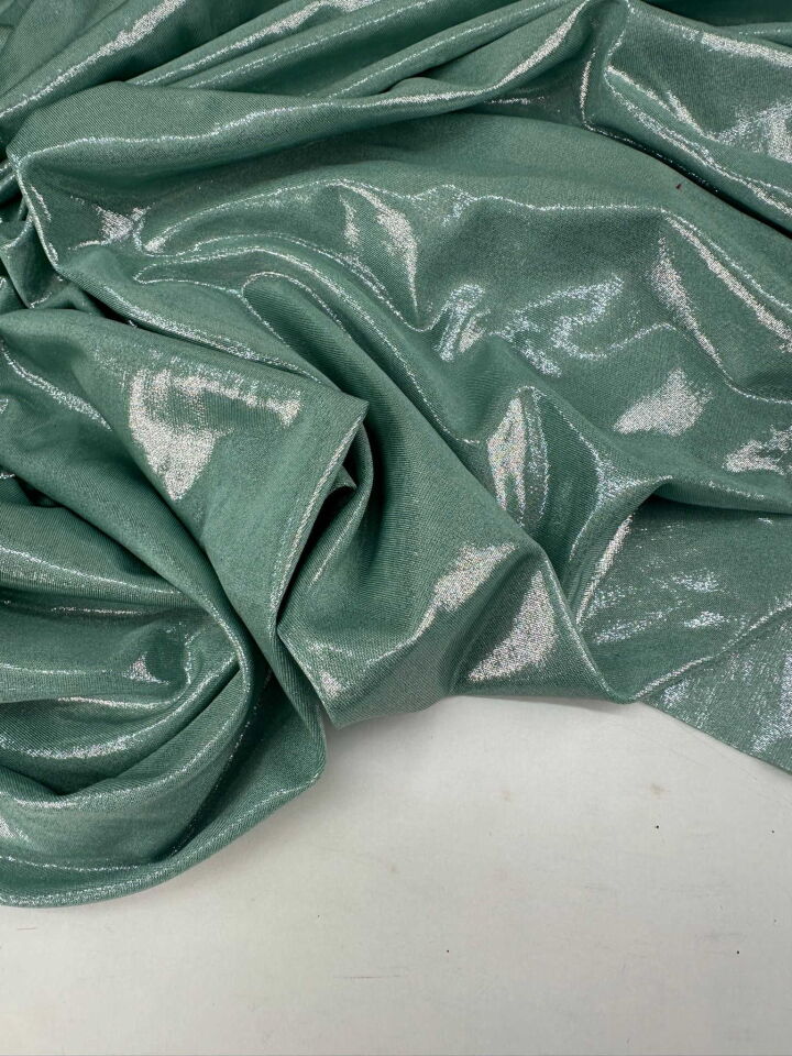 Mint Yeşili Lame Kumaş