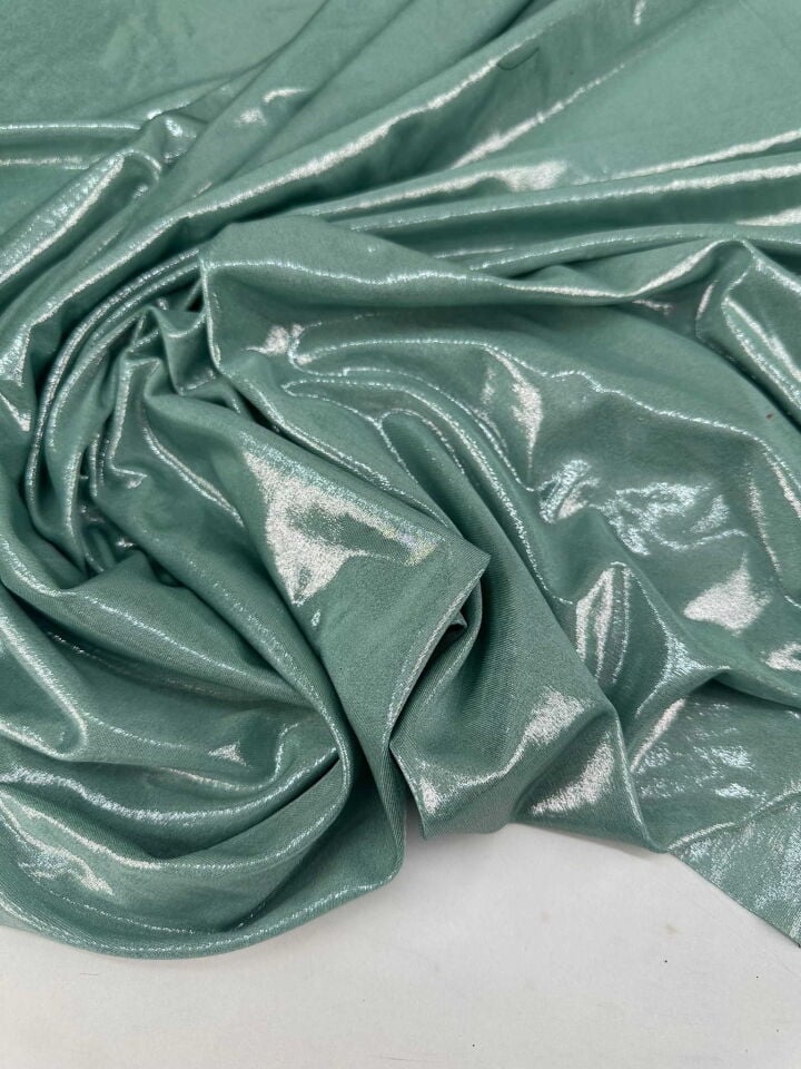 Mint Yeşili Lame Kumaş