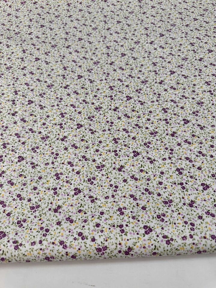 Küçük Desenli Poplin Kumaş En 1,70