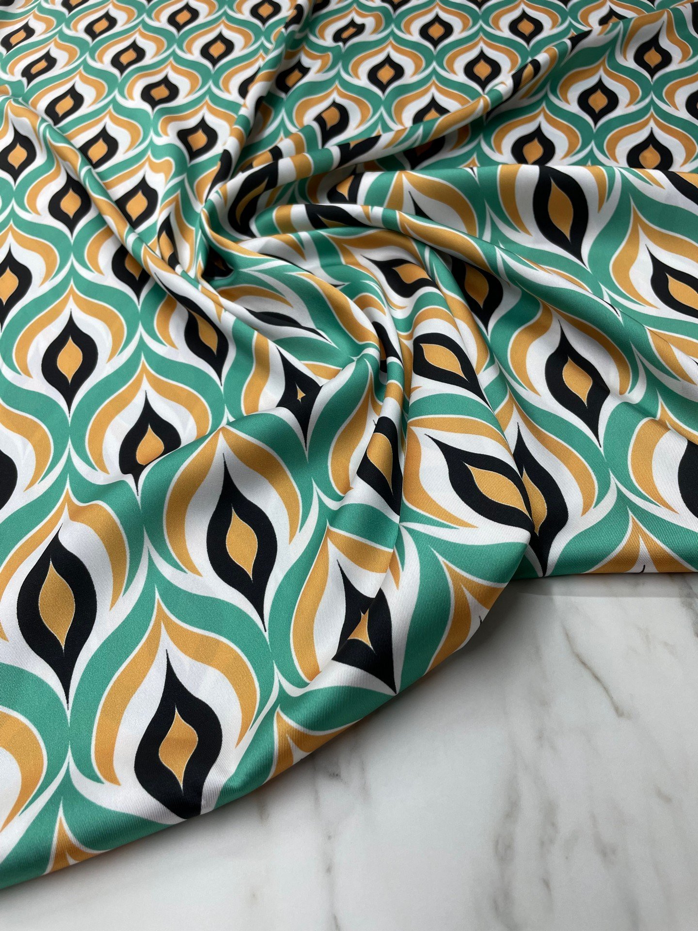 Damla Desen Elbiselik Gömleklik Tivil Saten Kumaş