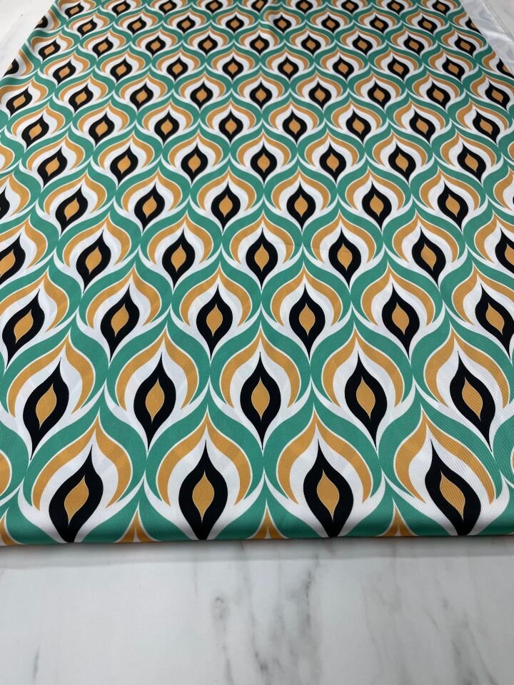 Damla Desen Elbiselik Gömleklik Tivil Saten Kumaş