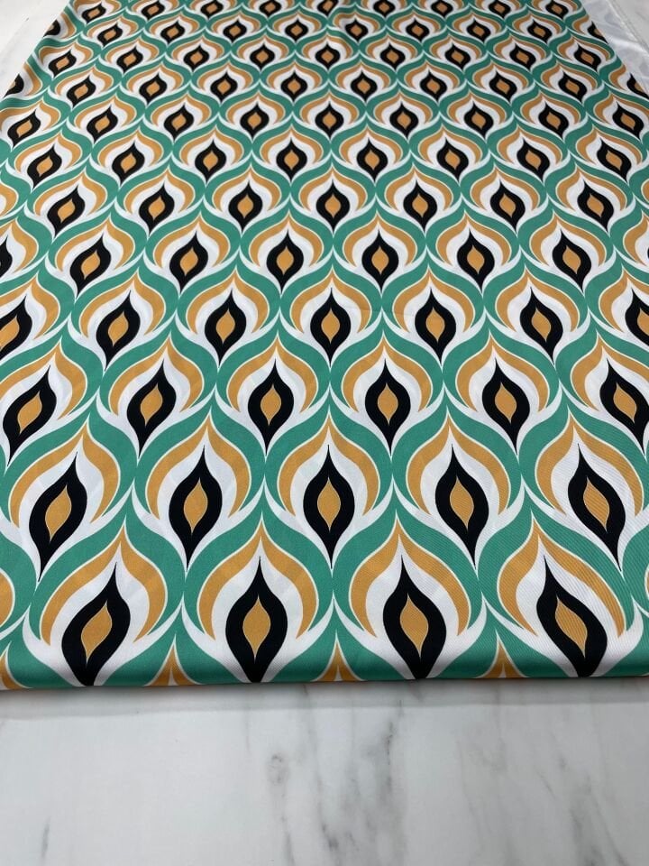 Damla Desen Elbiselik Gömleklik Tivil Saten Kumaş