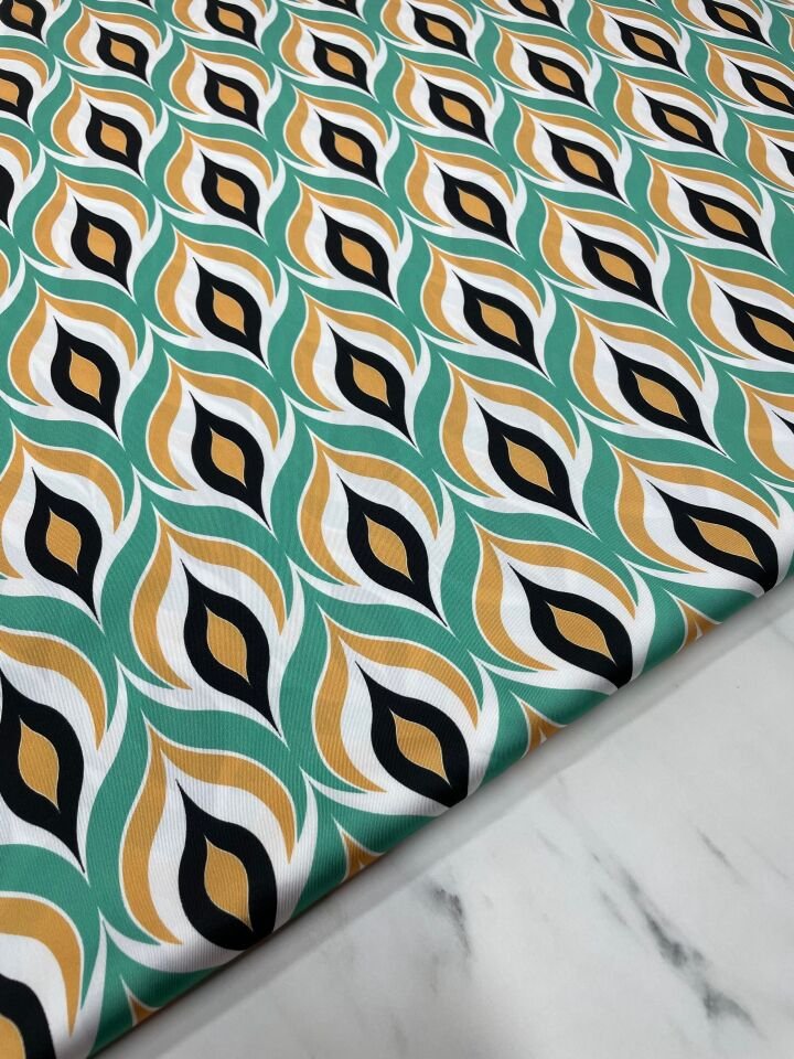 Damla Desen Elbiselik Gömleklik Tivil Saten Kumaş