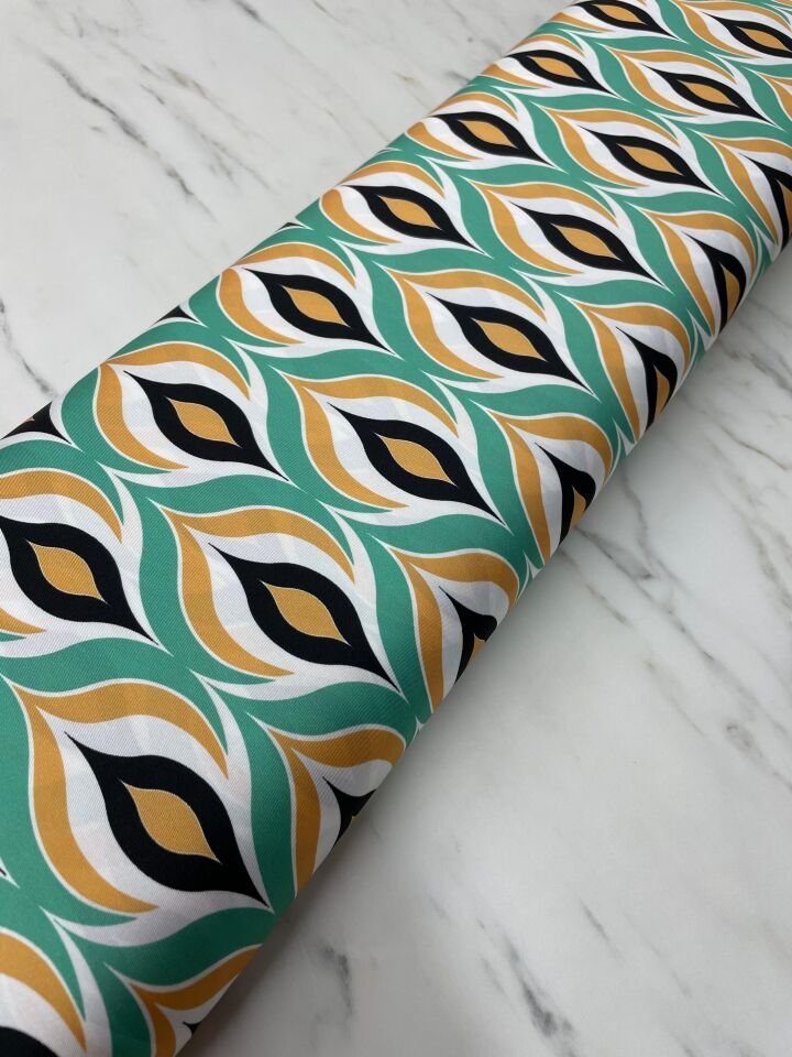 Damla Desen Elbiselik Gömleklik Tivil Saten Kumaş