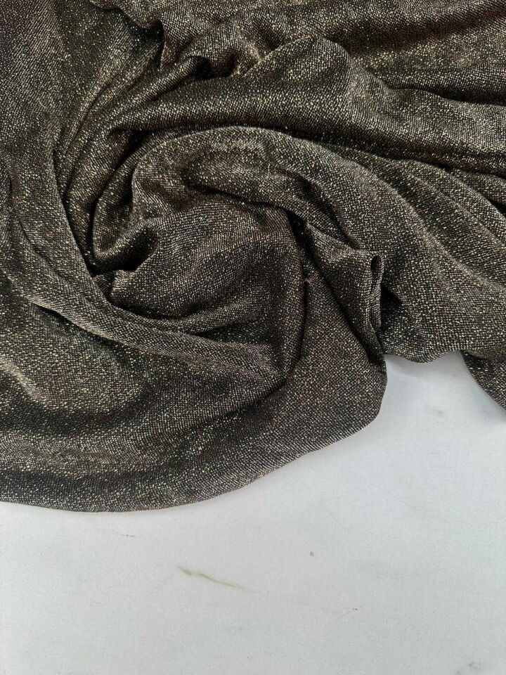Likralı Simli Örme Kumaş